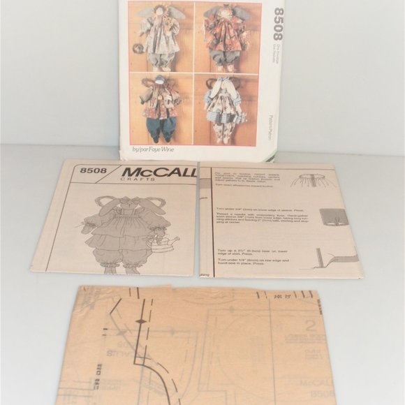 1996 McCall's Crafts SEASONAL ANGELS McCall's Pattern #8508 Angel Sewing Pattern - Picture 1 of 3